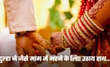 दुल्हा ने जैसे मांग में भरने के लिए उठाय हाथ...